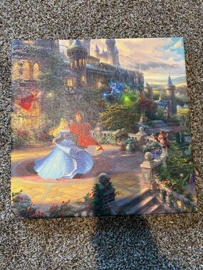 Disney Sleeping Beauty Thomas Kinkade Canvas Print(Read)